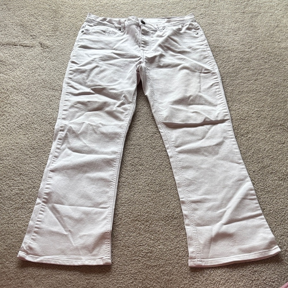 DG2 DIANE GILMAN | White stretch jeans,‎ size 10P